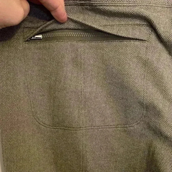 Athleta Delancey Herringbone Tight Tan/Beige Leggings, Womens Size 1X - Picture 5 of 6